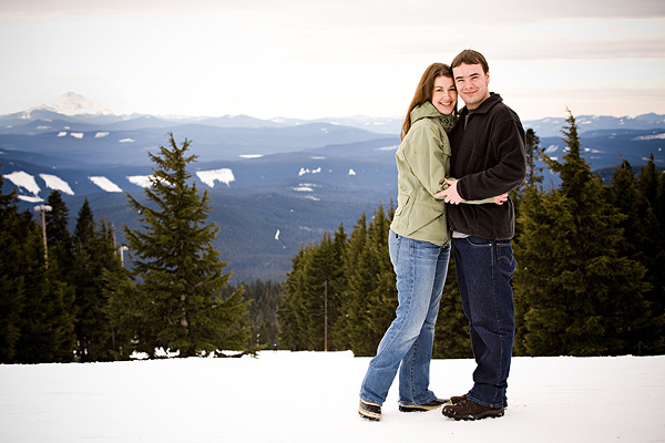 Rachel and Tim at Timberline Lodge, Oregon